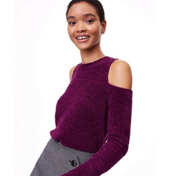 loft cold shoulder sweater